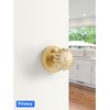 MRML Brushed Gold Privacy Door Knob, Interior Light Gold Door