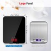Accuweight 201B Digital Food Scale with Tempered Glass Surface, 5kg/11lb