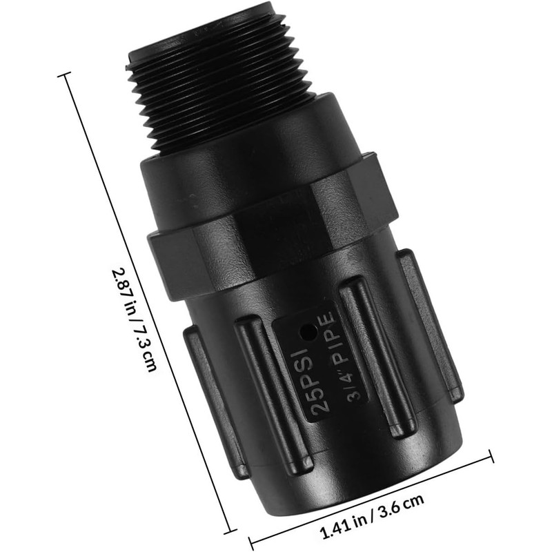 2 Piezas Adaptador de Grifo Plástico 3/4bsp 25psi, para Fregadero