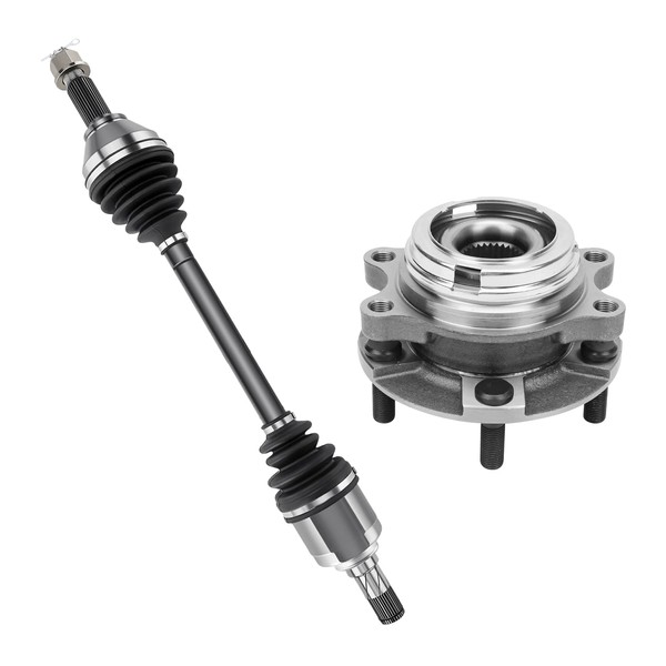 AutoShack Front Left CV Axle Shaft Wheel Hub Bearing Assembly