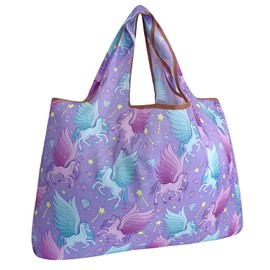 allydrew Unisex's Reusable Grocery Bags, Pegasus, Large
