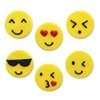 Anniversary House SF535 Smiley Assorted Emoji Emojions Sugarcraft Toppers, Edible,