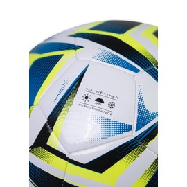 Reusch Football Attrakt Silver Training Ball - Hand-stitched Football for Training and Leisure with Durability, Precise Trajectory and Eye-catching Design for Optimal Visibility in the Game