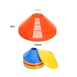HIDOSNG Pro Disc Cones Sports Cones, 25pcs Basketball Agility Cones Marke Cones, Disc Mini Training Cones for Soccer, Football & Any Ball Game to Mark, Field Markers