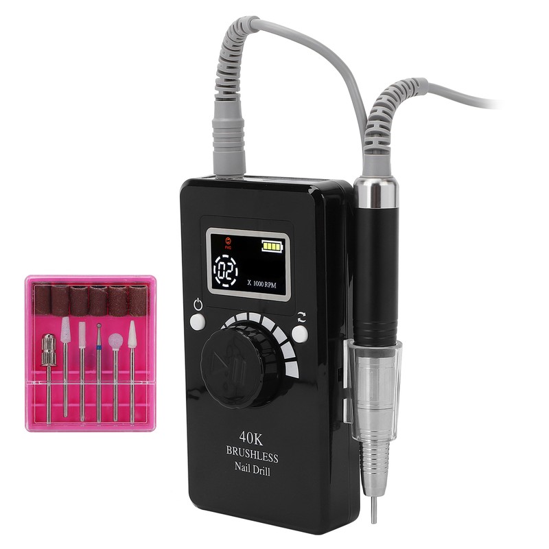 Portable Manicure Pedicure Nail Drill Kit Electric Nail Drill Machine