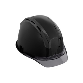 Tajima Helmet Safmet Matte Black Smoke HSMBCSB Protective Cap Certification (For Flying and Falling Objects/Protection in the event of a crash), Safety Mounting Grooves in 4 Locations, Interior