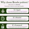 MICROBZ Breathe Liquid Probiotic – Multi-Strain Live Cultures for Gut,