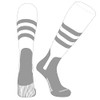 PEAR SOX OTC Baseball Softball Stirrup Socks (A, 7in) White,