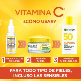 Kit Garnier Expressaclara Serum Crema Gel Protector Solar