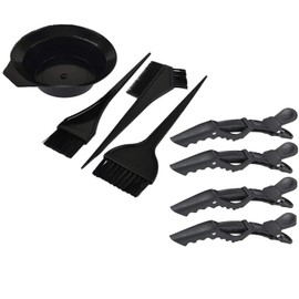 ZEBEX Combo Set Of 4 Pcs Hair Coloring Dye Kit Brushes With Mixing Bowl Also Used For Facial Cream And Bleach Mixing Bowl For Home and Salon Use Pack Of 1