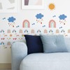 INFUNLY 4pcs Rainbow Wall Stencils for Painting Sun Cloud 11.7x8.3