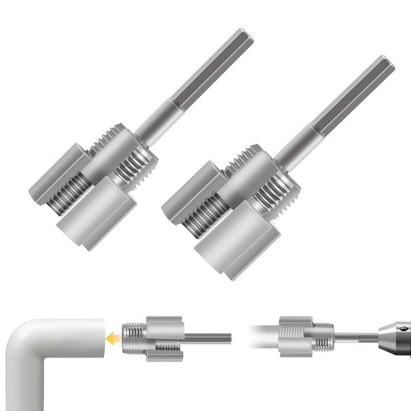 2 PCS Pipe Thread Cutting Tool, Integrated Internal & External