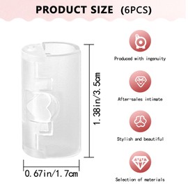 JinliangGuo 6Pcs Elastic Bedroom Sheet Clips Colorful Fixing Bed Sheets Bed Duvet Clips Fixing Durable Useful Clamps Sheet Fastener Clips for Bedding Slings (Clear Color)