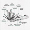 Multi-Functional Stainless Steel Pocket Tool – 13-in-1 Portable Folding Tool