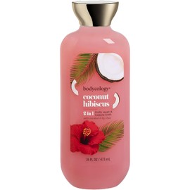 Bodycology 2-in-1 Body Wash & Bubble Bath, Coconut Hibiscus, 16 fl oz