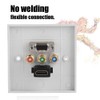 VBESTLIFE Distribution and Organization Multimedia Wall Plates Socket Panel, Composite