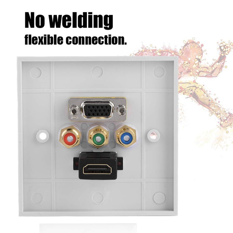VBESTLIFE Distribution and Organization Multimedia Wall Plates Socket Panel, Composite