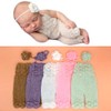 Newborn Baby Photo Props Headdress Rompers Set for Girls Photography