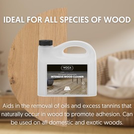 WOCA Intensive Wood Cleaner 2.5L, Concentrated Formula for the preparing and treatment of raw wood for application of wood stains and finishes.
