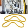 2 Pcs Band Saw Tire Yellow Anti Slip Noise Reduction
