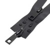 YaHoGa 32 Inch #5 Two Way Separating Waterproof Zippers Black