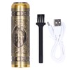 Portable Electric Shaver Bronze Stainless Steel Razor USB Charging Electric
