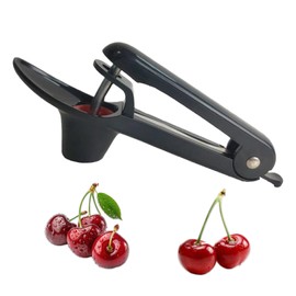 Black Cherry Pitter Stainless Steel, Cherry Stone Remover, Fruit Corer for Cherries and Fruits, Premium Portable Pitter Cherries, Cherry Pitter, Cherry Pitter and Fruit Pit Remover