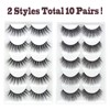 False Eyelashes, 10 Pairs 3D Eyelashes, Artificial Thick Eyelashes, Natural
