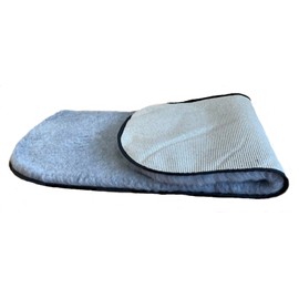 PnH Veterinary Bedding, Super Soft, Car Back Seat Protector, Non Slip With Rounded Binded Edges - for Strength, Durability and a Smart Look (Large - 126cm x 48cm, Charcoal)