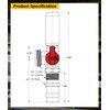Highcraft 540SI Washing Machine Replacement Valve with Hammer Arrestor Inlet