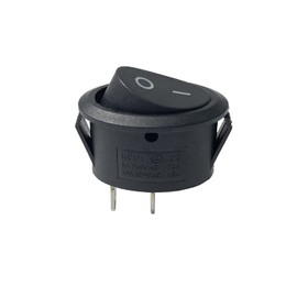 5-Pack Oval Boat Rocker Switch 2 Terminal 2 Position On/Off AC 125V/10A 250V/6A (5X 2 Pin Oval On-Off Switch Black)