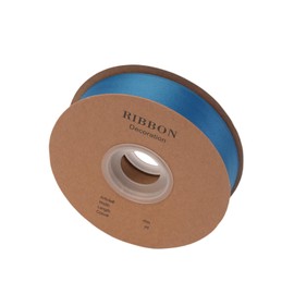 RibFlox Double Side Satin Ribbon, Continuous 20 Yards,Use for Craft Bows Bouquet, Gift Wrapping, Wedding Decoration, Floral Arrangement (Sapphire Blue, 1 inch)