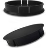 SkinoEu® 1 x 60 mm Universal Black Hub Cap Wheel