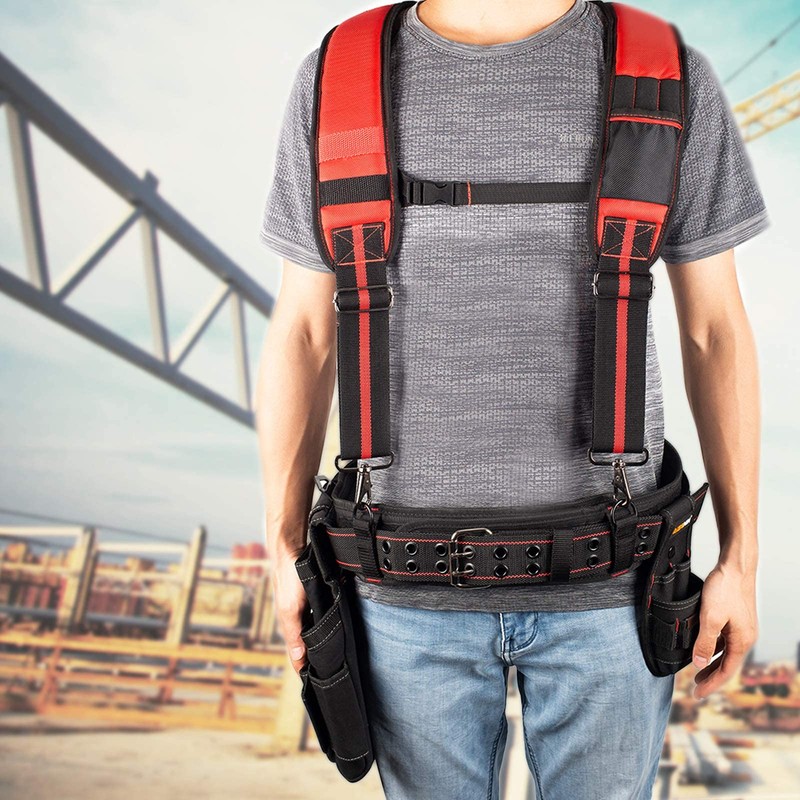 AISENIN 3 inch Padded Tool Belt Work Tool Belt for