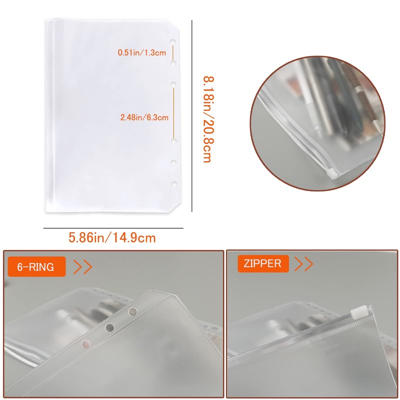 DY.2ten Refillable A5 Notebook Set, 3 Pack A5 Lined Refill