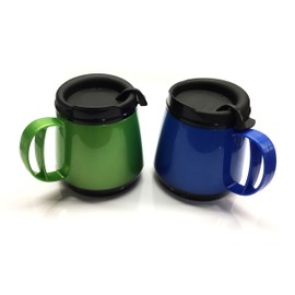 GAMA Electronics Thermoserv Classic Wide Body Travel Mug 20oz. (Blue/Green 2 Pack)