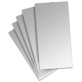Hikari SZ554 Stainless Steel Sheet 0.02 x 2.0 x 3.9 inches (0.5 x 50 x 100 mm), Shielding Plate, Crafts, Interior, Set of 5