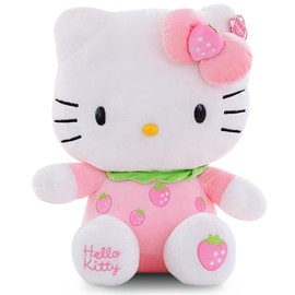 Hellokiitty Plush Toys, KT Cat Plush Figure KT Cat Plush Toys Soft Stuffed Doll Cartoon Cuddly Doll Figurine Plush Home Decoration Children's Soft Toys for Boys and Girls Birthday Gift(30cm)