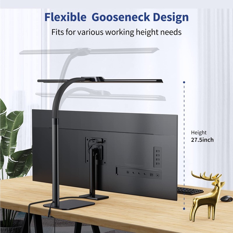 Kary LED Desk Lamp, 24W Architect Desk Lamps with Base