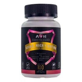 Armor For Health Aguaje Maca Biotina 100 Cápsulas 500mg A4h Armor For Health Sabor Sin Sabor