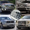 9 Inch Oval Chrome and Black American Flag Front Grille