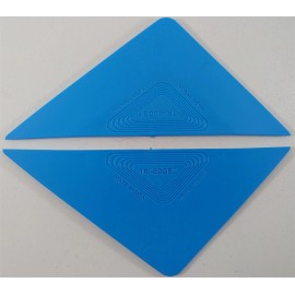 Window Tint Tool Lot of 2 Blue Tri-Edge Window Film Tint Installation Tools