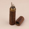 Leather Needles Set Storage Mini Toothpick Box Wooden Sewing Needles