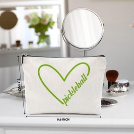Pickleball Gifts Pickleball Accessories, Pickleball Makeup Bag, Gifts for Pickleball Lovers Women Girl Sister Cosmetic Bag, Pickleball Player Gifts Toiletry Bag Christmas Birthday Friendship Gifts