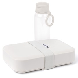 Amuse Set Lunch Box & Water Bottle, Height-Adjustable Bento Box with 500 ml Drinking Bottle, Perfect as Meal Prep Boxes, Adult Lunch Box & Lunch Box, BPA-Free, Dishwasher Safe, Oat