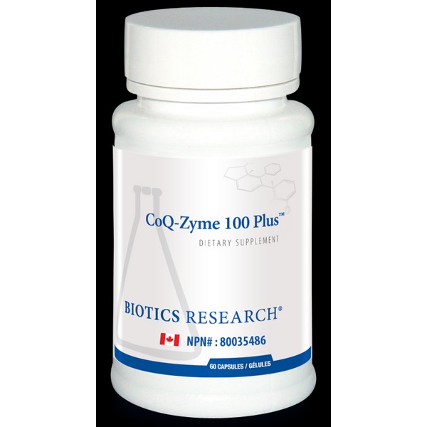 Biotics Research Coq-Zyme-100 Plus 60 Capsules