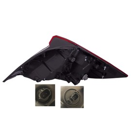 HEADLIGHTSDEPOT Body Mounted Tail Lights Set Left Driver Right Passenger Pair Compatible With Honda Civic 16-21 Sedan