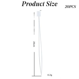20Pcs 8.5inch Needle Threaders White Long Floss Stitching Tools Embroidery Stitching Craft Tool for DIY Hand Sewing