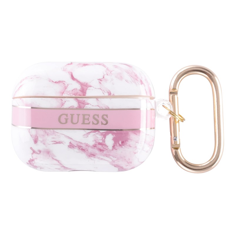 Guess GUAPHCHMAP Case for AirPods Pro Pink Marble Band Collection