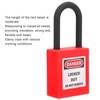 Ejoyous Safety Lockout Padlock, 10 Sets of Safety Padlock 38mm
